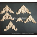 Two leaves wood carving corner applique sets